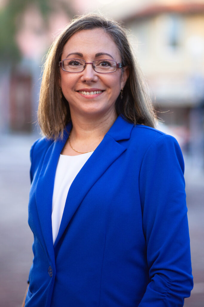 Woman's headshot on downtown fort myers street