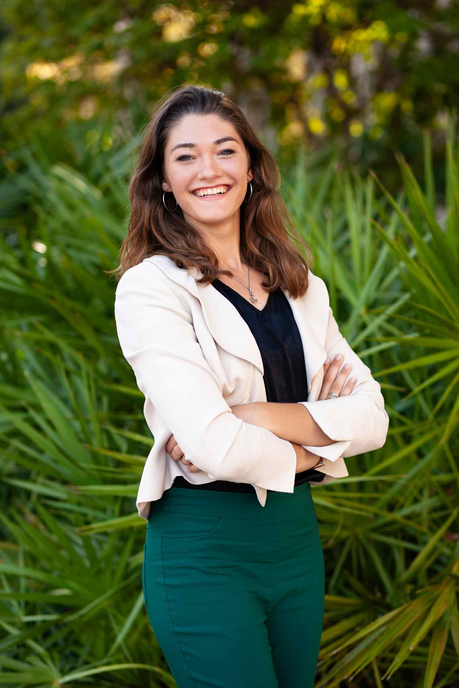 A branding headshot of a young marketing entrepreneur in Fort Myers