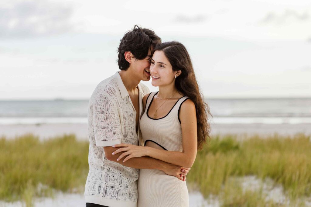 Couple laughing on Fort Myers Beach