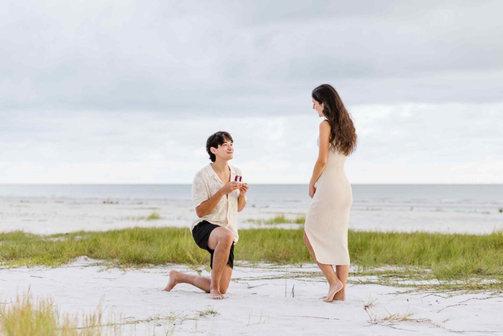 Man proposes on Fort Myers Beach
